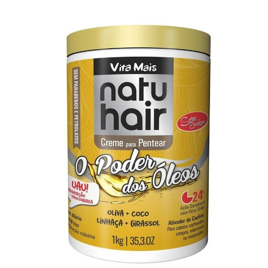 Natuhair Creme Para Pentear O Poder Dos Óleos 1Kg