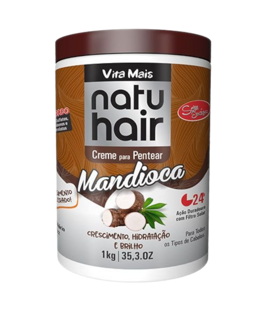 Natuhair Creme Pentear Mandioca 1kg