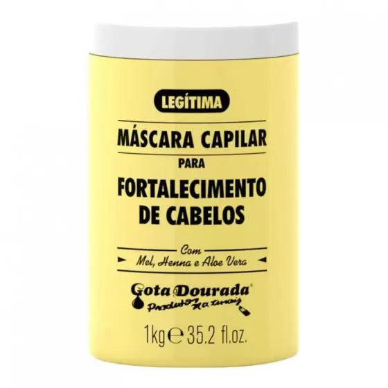 Gota Dourada Máscara De Fortalecimento 1kg