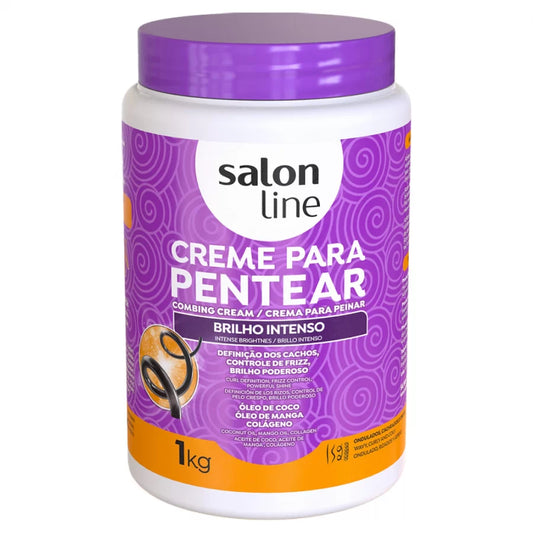 Salon Line Creme Para Pentear Brilho Intenso 1kg