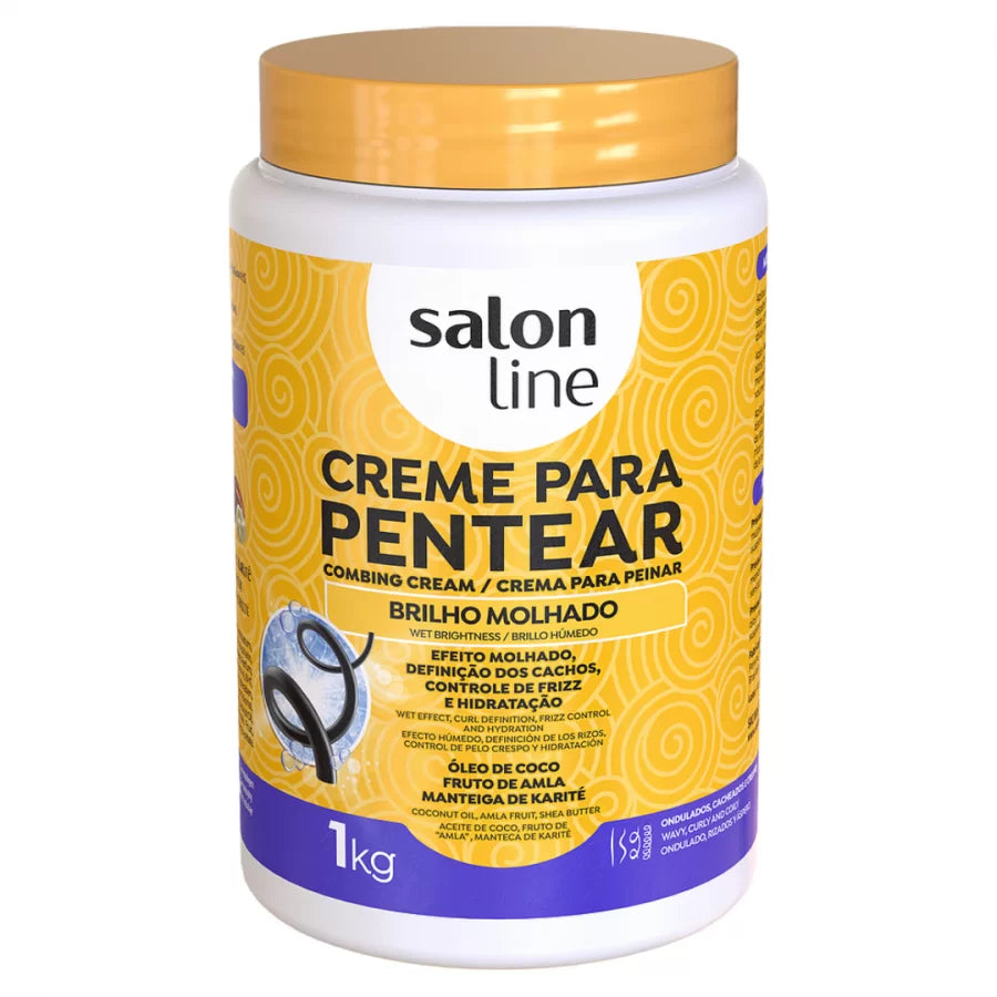 Salon Line Creme para Pentear Brilho Molhado 1kg